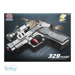تفنگ اسباب بازی کلت تیر ژله ای مدل 329-پیویو
