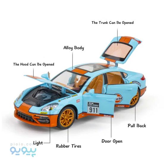 ماکت ماشین فلزی porsche آیتم JLF 1901-پیویو