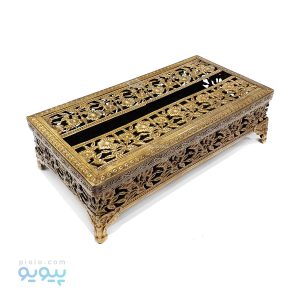 جا دستمال کاغذی تک مدل ارکیده و پروانه _پیویو
