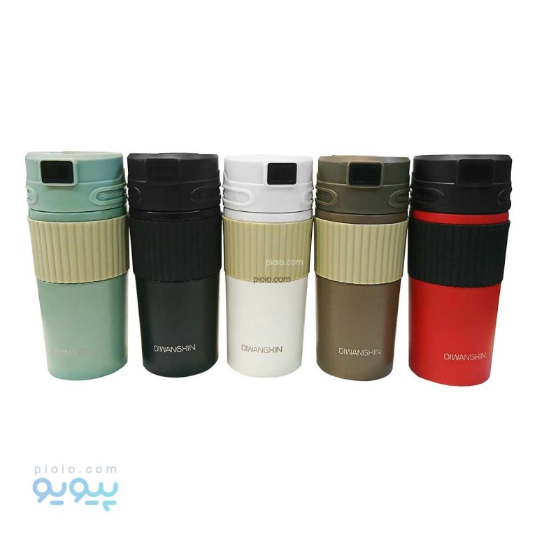 فلاسک دور سیلیکونی دماسنج دار _پیویو