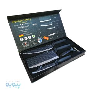 ست چاقو استیل آشپزخانه 6 پارچه مدل C03-پیویو