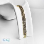 دستبند زنانه طلا روس طرح پروانه -پیویو