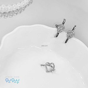 ست گوشواره طرح قلب-پیویو