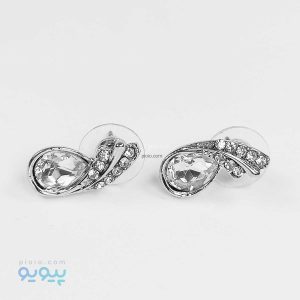 گوشواره نگین دار مدل بته جقه،پیویو