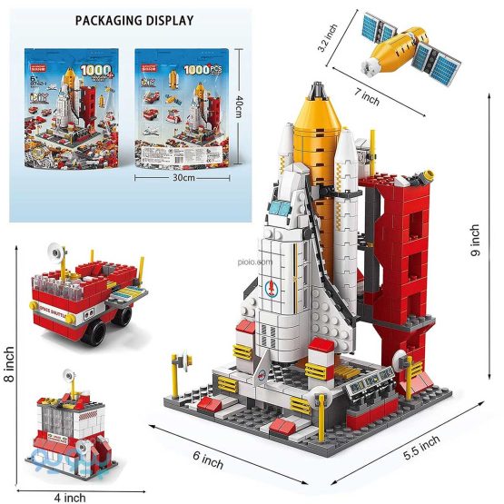 لگو ایستگاه فضایی موشک مدل DIY 6 In 1 کد 8832-1-پیویو