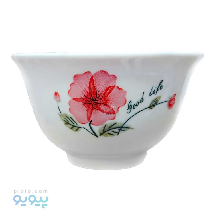 ست پیاله سرامیکی طرح گل رز،پیویو