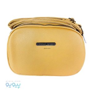 کیف دوشی زنانه بیضی چرم مصنوعی
