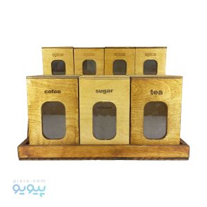 پاسماوری 8 پارچه چوبی با استند چوبی عمده و کارتنی-پیویو