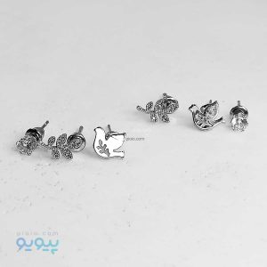 ست گوشواره نقره ای پرنده-پیویو