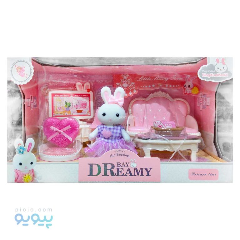 اسباب بازی اتاق نشیمن عروسک خرگوش کوچولو منیاتوری مدلDREAMYBAY آیتم 6669 |پیویو