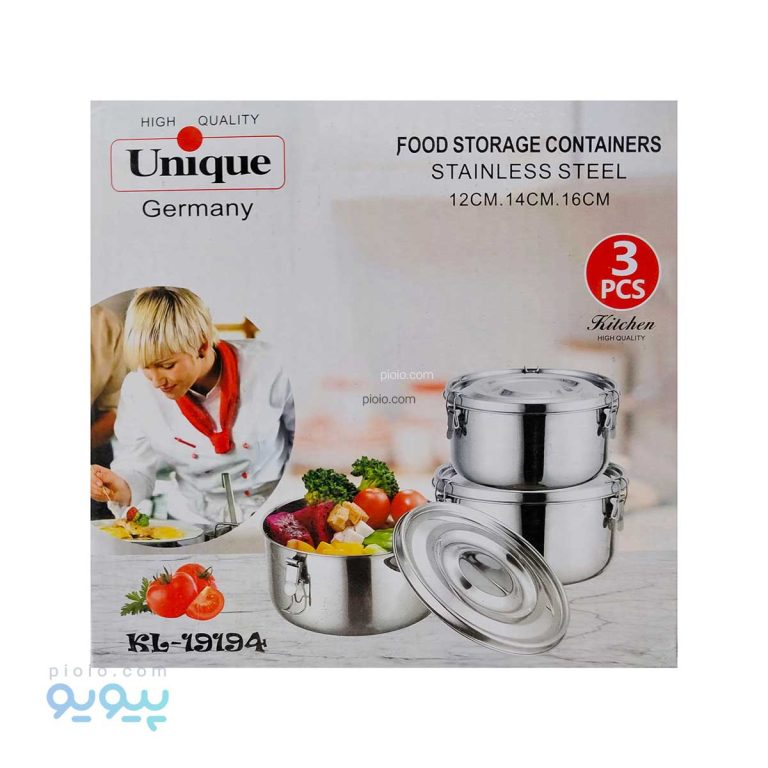 ست ظروف استیل غذا Unigue-پیویو