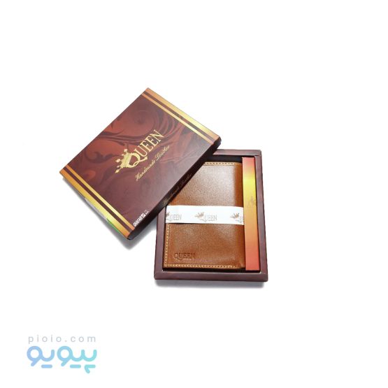 کیف پول نیم کتی چرم گاوی برگه کنار کد 61067 تک و عمده - تصویر 5
