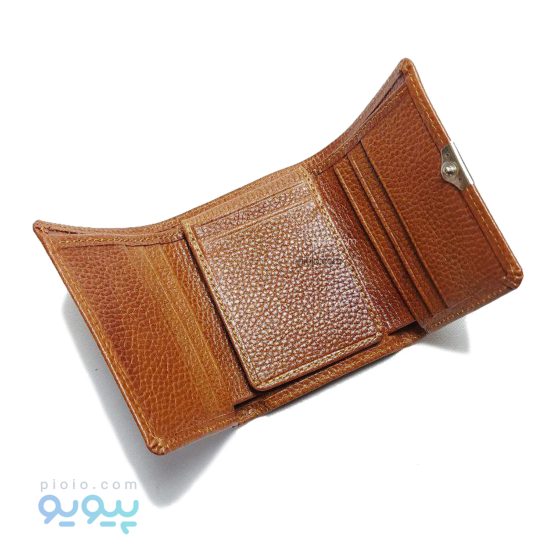 کیف پول سه لت مردانه چرم گاوی کد 61065 تک و عمده - تصویر 2