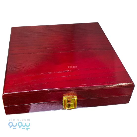 زعفران بسته بندی خاتم جعبه چوبی قرمز