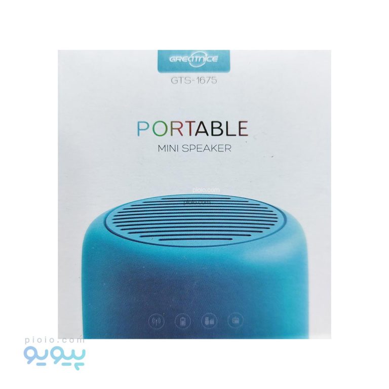 مینی اسپیکر PORTABLE مدل GTS-1675،پیویو