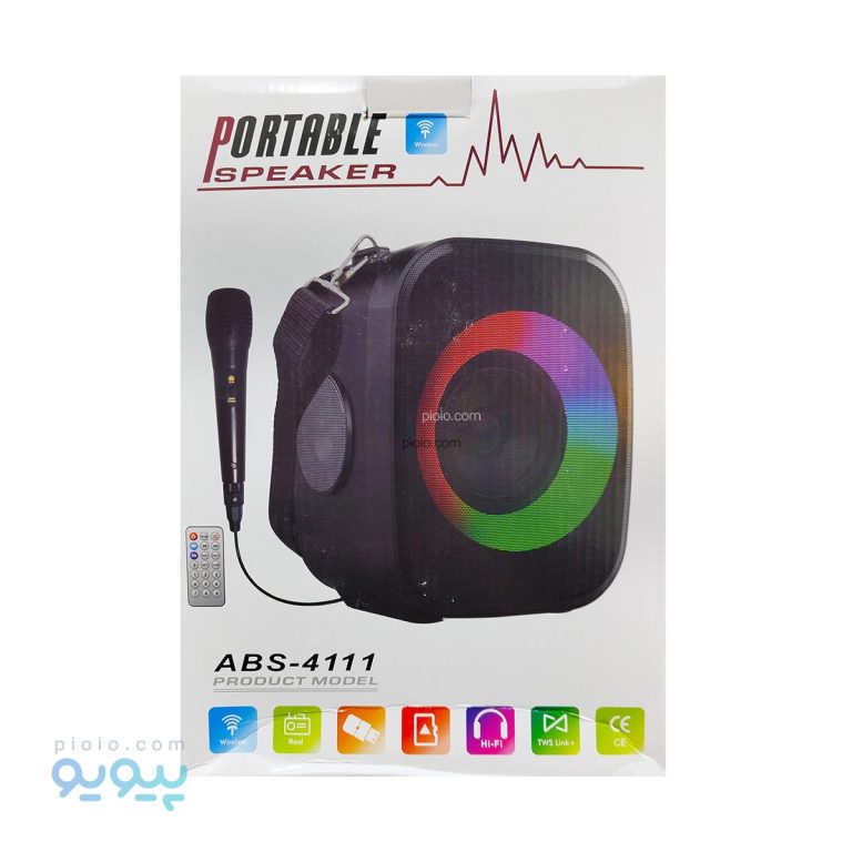 اسپیکر PORTABLE مدل ABS-4111،پیویو