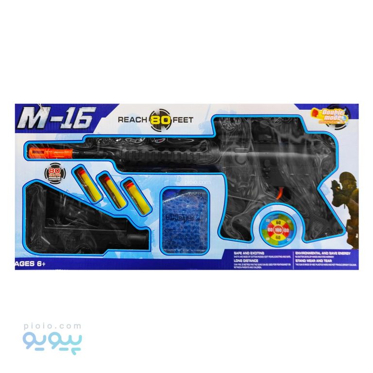 تفنگ اسباب بازی رگباری M-16،پیویو