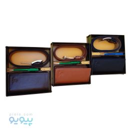 ست هدیه چرم طبیعی مردانه با خودکار |پیویو