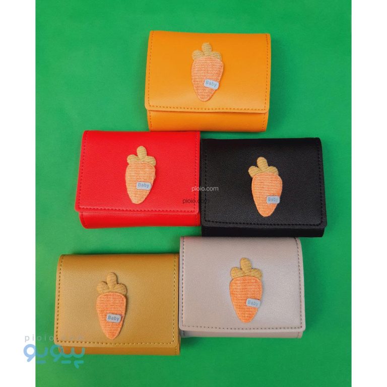 کیف پول سه لت کوچک طرح هویج کد 73065|پیویو
