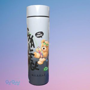 فلاسک استیل دما سنج دار طرح تدی