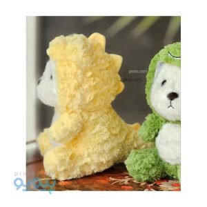 عروسک خرس لباس دایناسوری