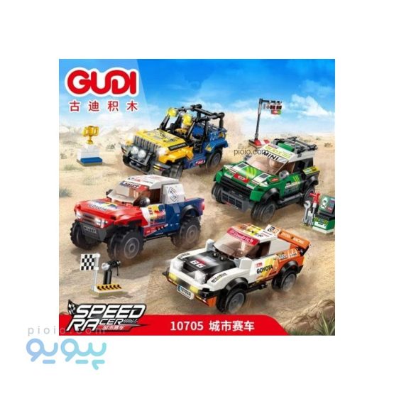 لگو 4 عددی ماشین مسابقه GUDI آیتم 10705،پیویو