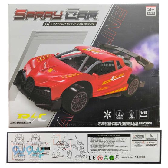 ماشین کنترلی دودزا SPRAY CAR آیتم BY908