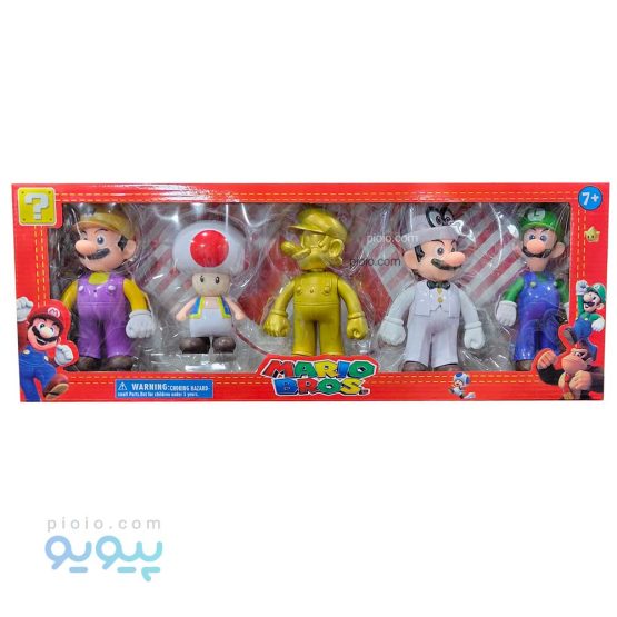 ست اکشن فیگور سوپر ماریو 5 عددی،پیویو