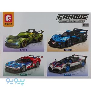 لگو 4 عددی ماشین مسابقه اسپرت SEMBO آیتم 714020،پیویو