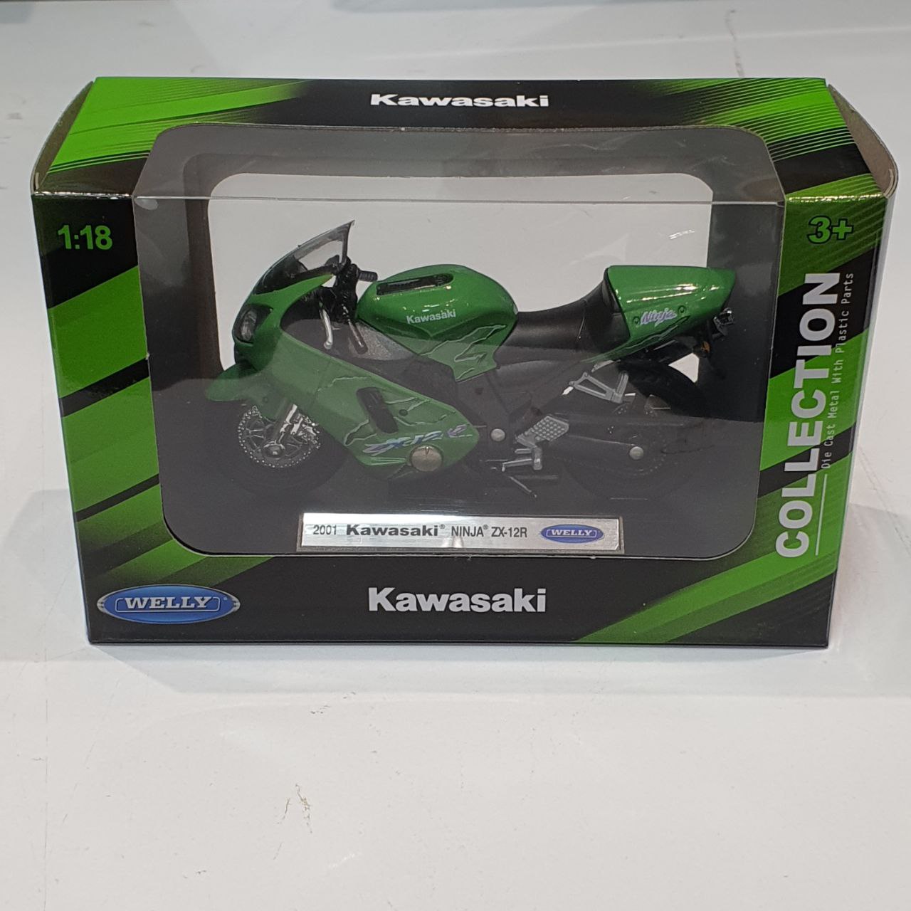 ماکت موتورسیکلت ویلی مدل Kawasaki NINJA ZX-12R 2001