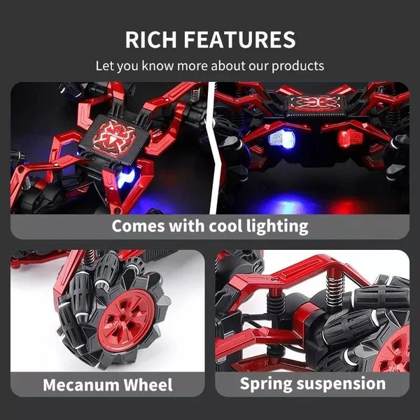 ماشین کنترلی اسپایدر 360 درجه فلزی آیتم 2900 - تصویر 13