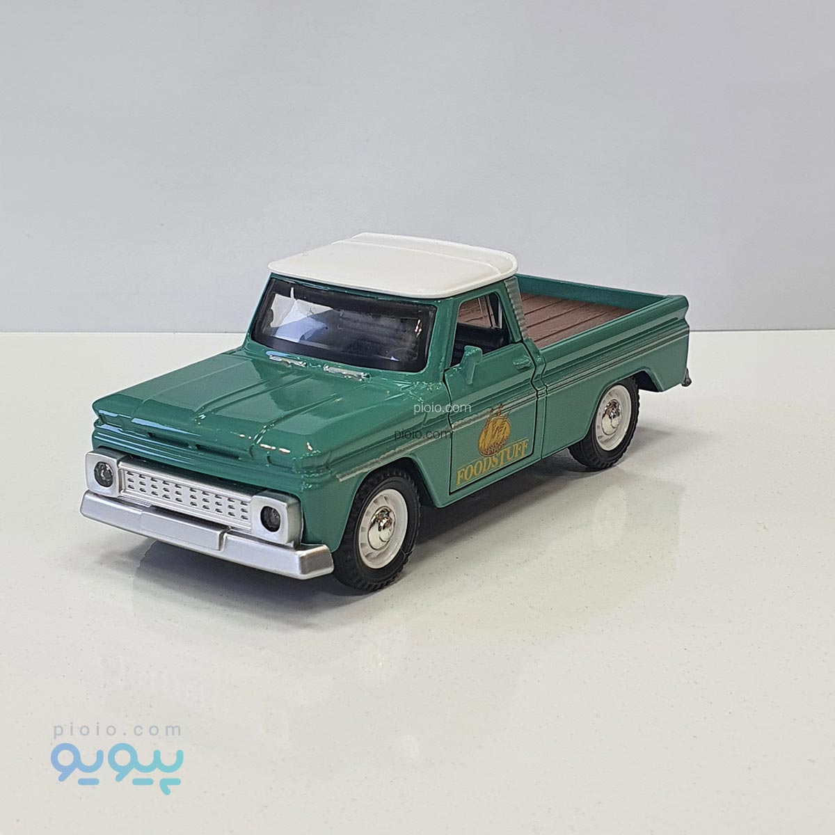 ماشین فلزی وانت شورلت C10 سایز 12 سانتی موزیکال - تصویر 5