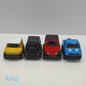 پک 4 عددی ماشین فلزی کپل مینیاتوری