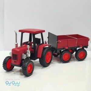 ماکت ماشین فلزی تراکتور هندلی مزرعه با یدک کش چژی آیتم CZ6005A