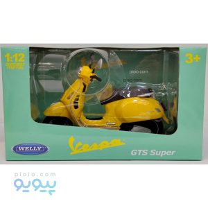 ماکت موتورسیکلت فلزی وسپا GTS برند ویلی 1:12 ،پیویو