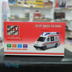 اسباب بازی ماشین موزیکال چرخشی آمبولانس 245-345