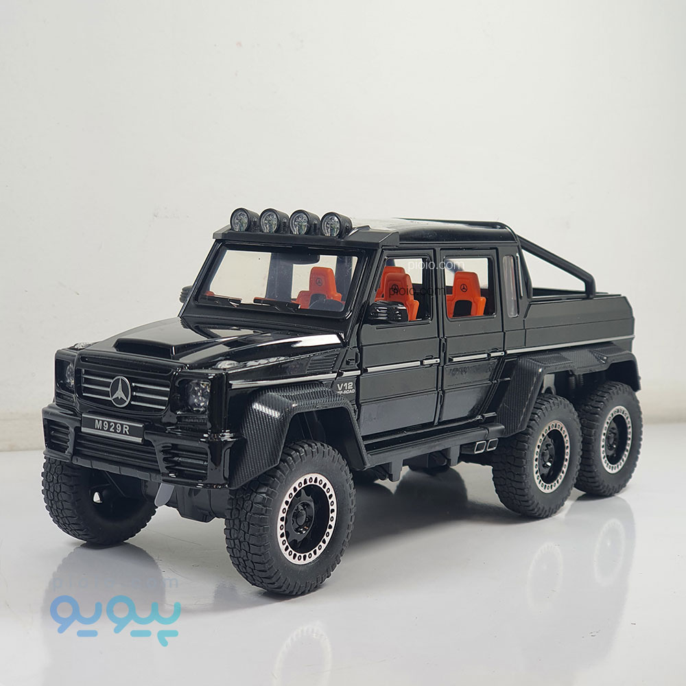 ماکت ماشین فلزی مرسدس بنز باراباس شش چرخ AMG G63 آیتم M929R مقیاس 1:22 - تصویر 4