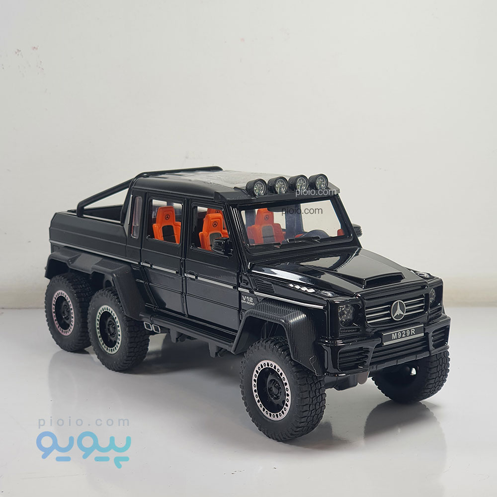 ماکت ماشین فلزی مرسدس بنز باراباس شش چرخ AMG G63 آیتم M929R مقیاس 1:22 - تصویر 8
