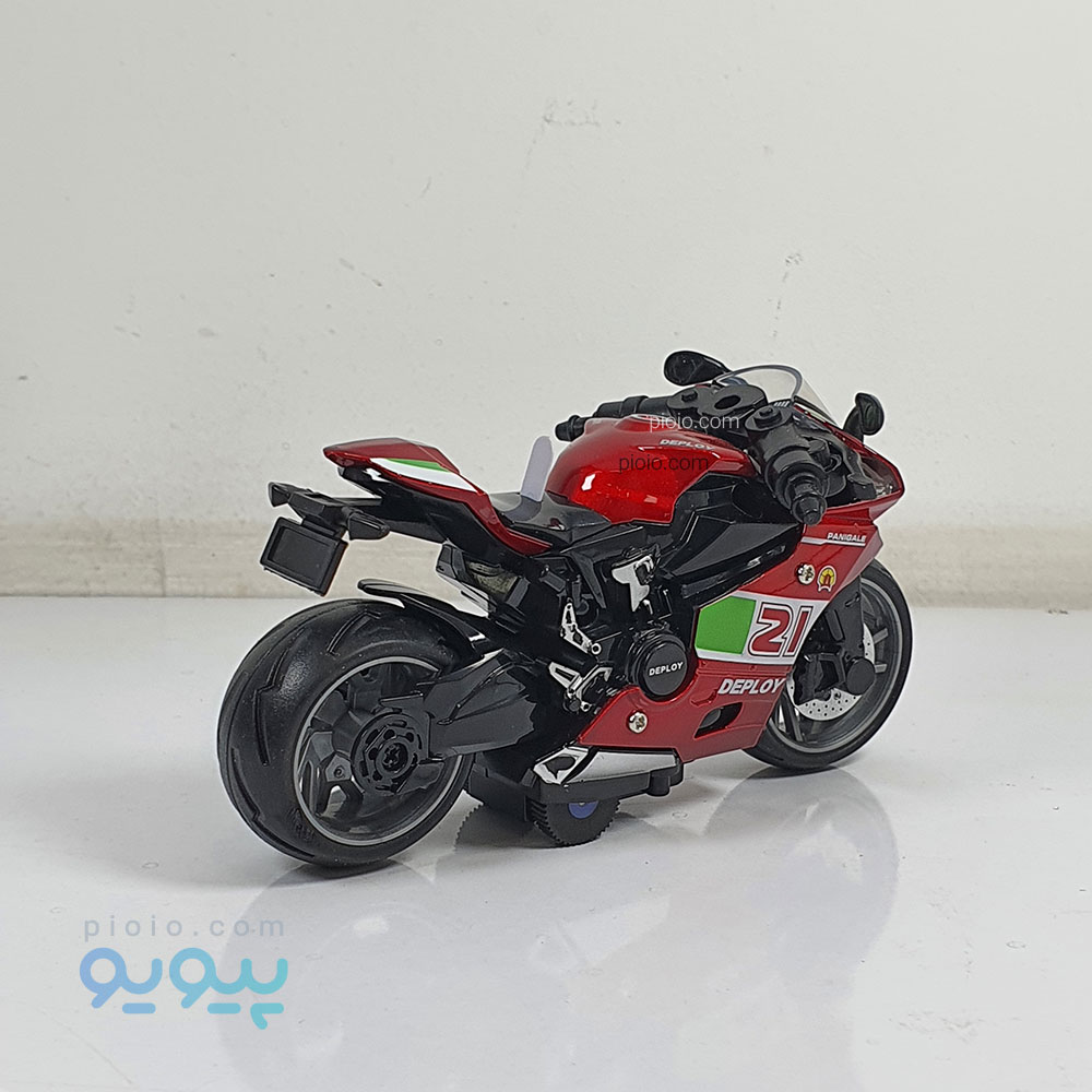 اسباب بازی موتور فلزی سنگین استارتی و گازخور - تصویر 3