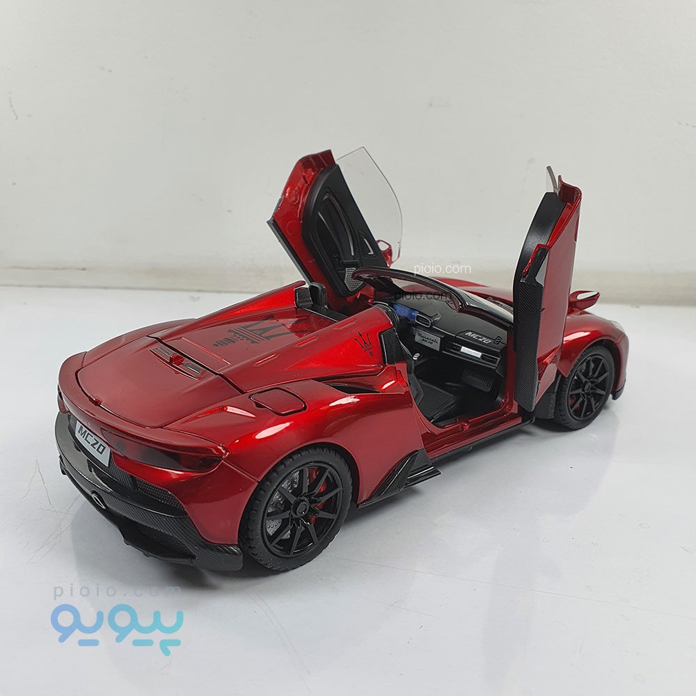 ماکت فلزی مازراتی خفاشی کانورتیبل سقف متحرک مقیاس 1:24 مدل Maserati MC20 Cielo - تصویر 9